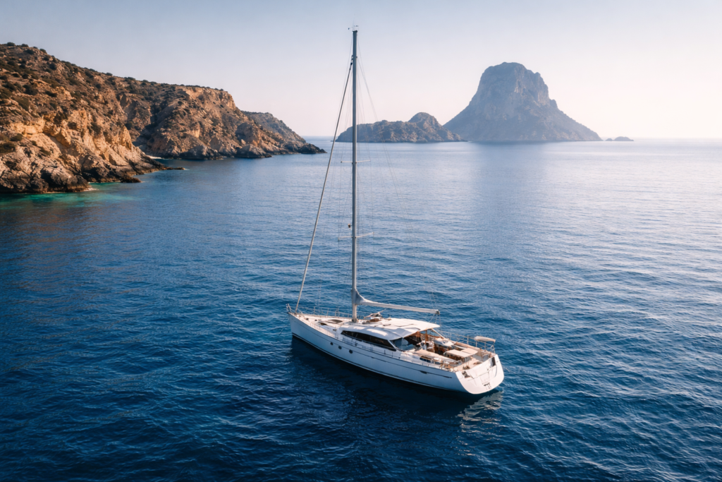 Ruta en barco por la costa oeste de Ibiza