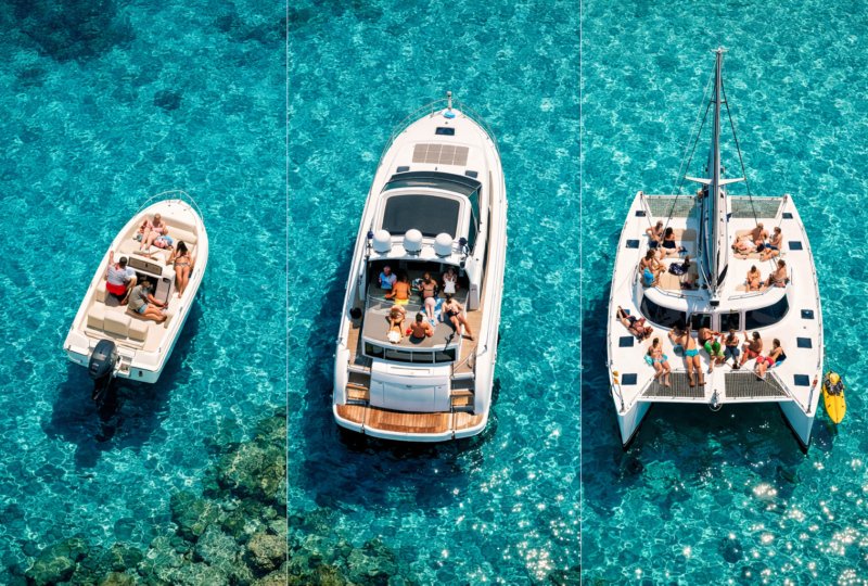 Qué Barco Alquilar en Ibiza según tu Grupo
